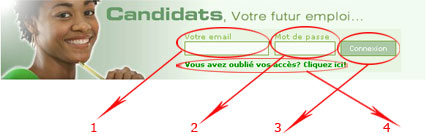 Acceder �             votre espace personnel